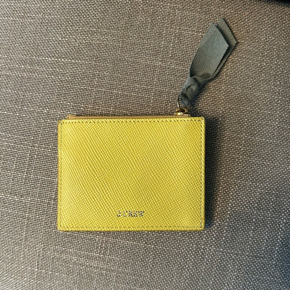 J. Crew leather card & coin holder